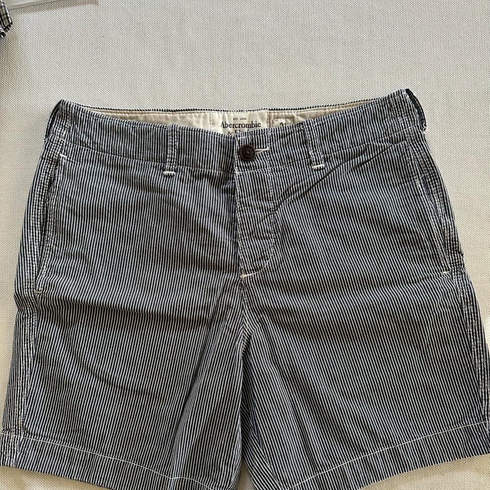 Abercrombie & Fitch Blue Flat Front Shorts Size 31